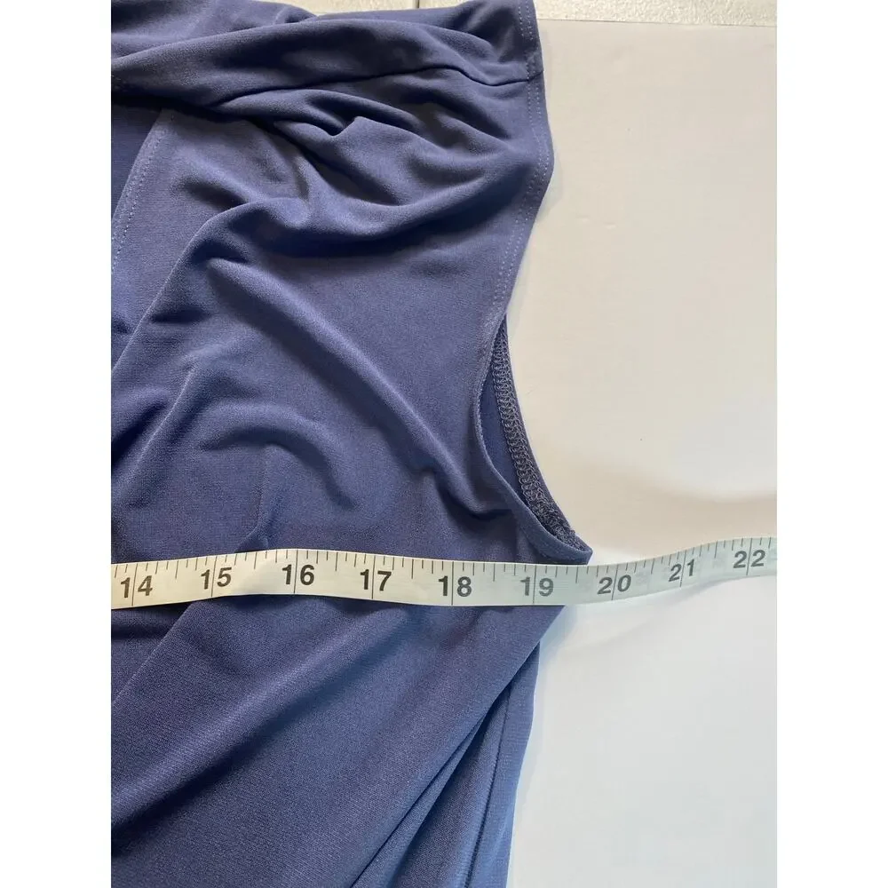 BCBGENERATION Blue Thalia Romper Royal V-Neck Stretch Women's Size Medium